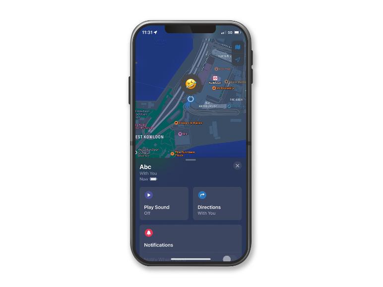Interactieve kaart met McDonald's locatie, routebeschrijving en geluidsopties.