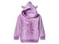 Paarse kinderhoodie met oren en een My Little Pony-print.