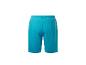 Eenvoudige turquoise shorts.