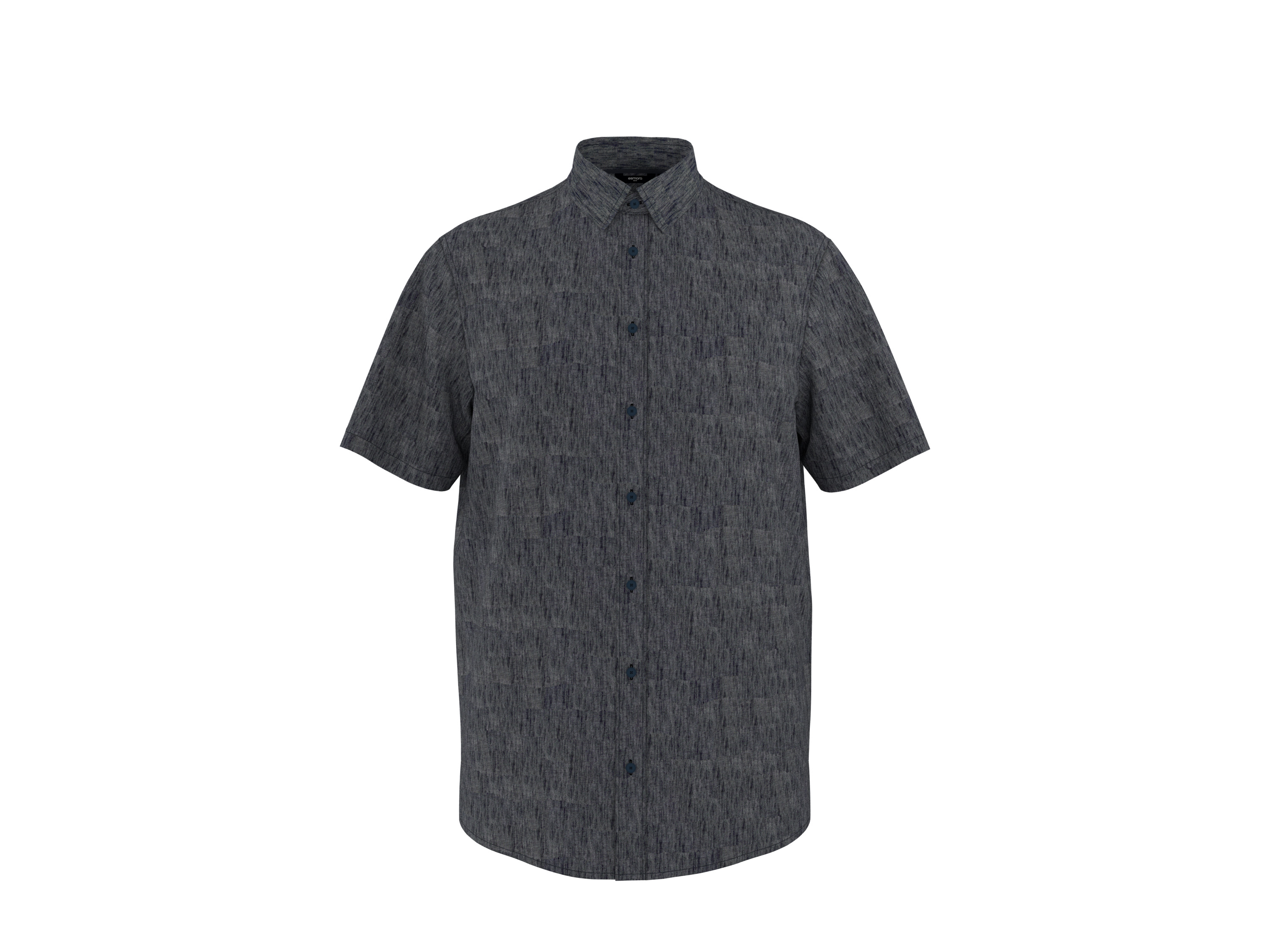 ESMARA MEN Linnen heren overhemd (Marineblauw, M (39/40))