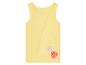 Geel kinder tanktop met aardbeien print.