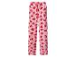 Roze pyjamabroek met rode hartenprint