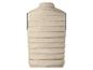 Heren beige gewatteerd vest, achterkant