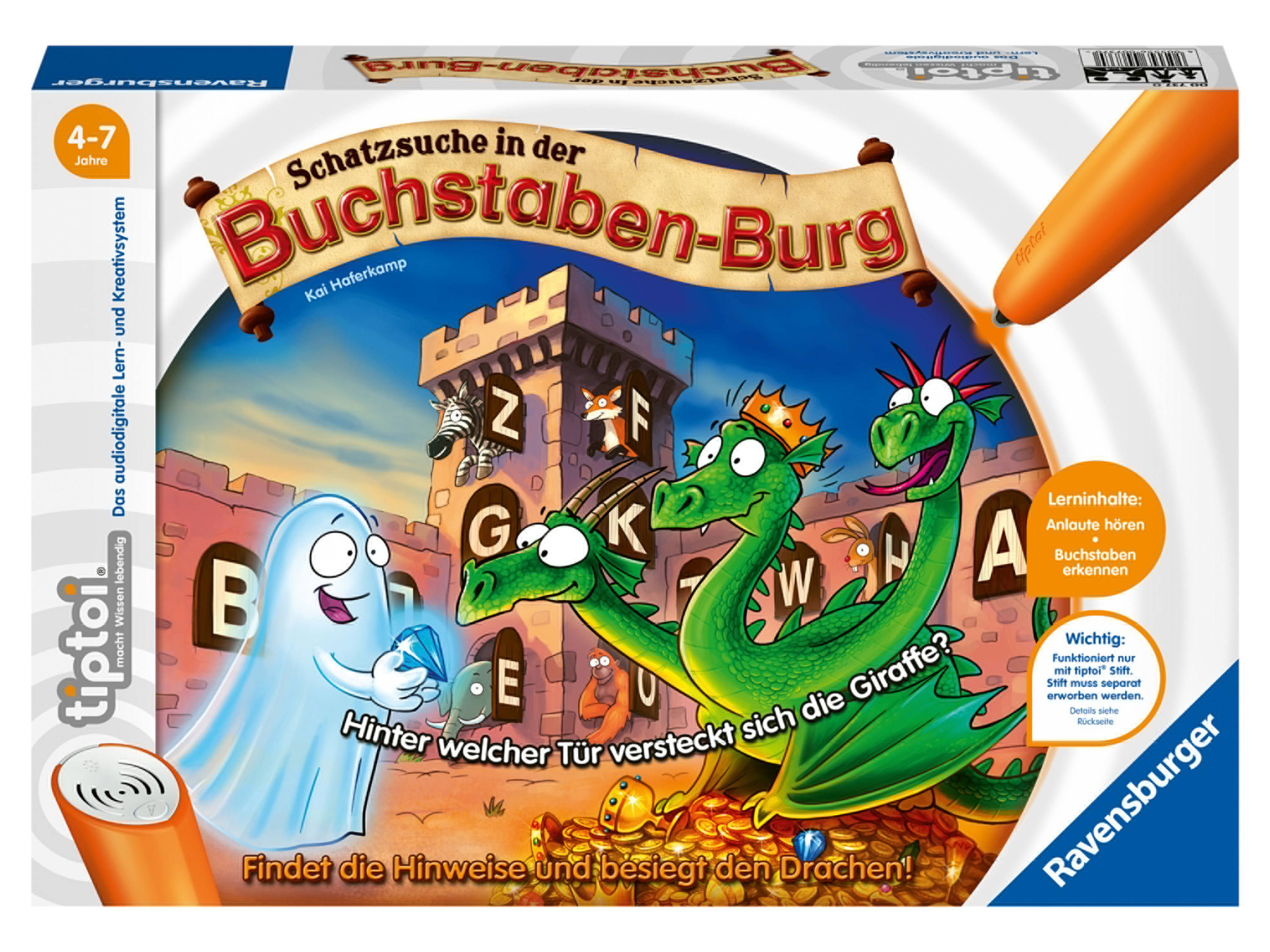 RAVENSBURGER tiptoi Spellen (737 Schattenjacht letter kasteel)