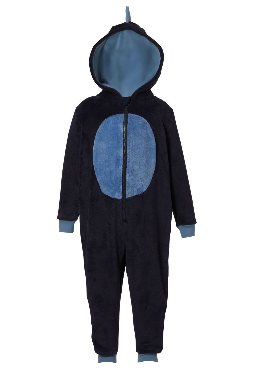 LUPILU Kinder pluche onesie (Marineblauw, 122/128)
