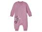 Een roze baby-onesie met Bambi print.