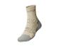 Beige en grijze sportsokken.