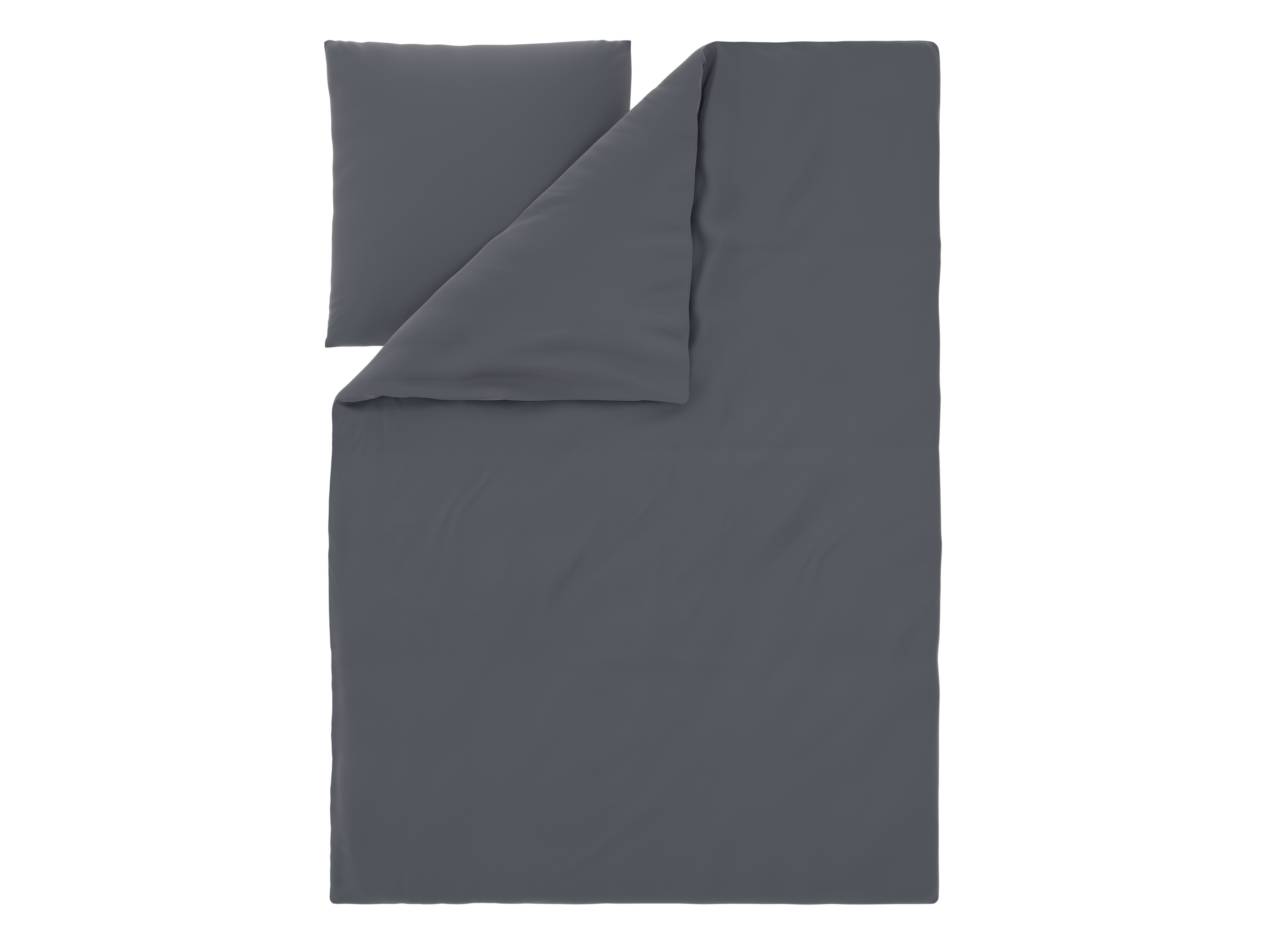 LIVARNO Washed dekbedovertrek 140 x 200 cm (Grijs)