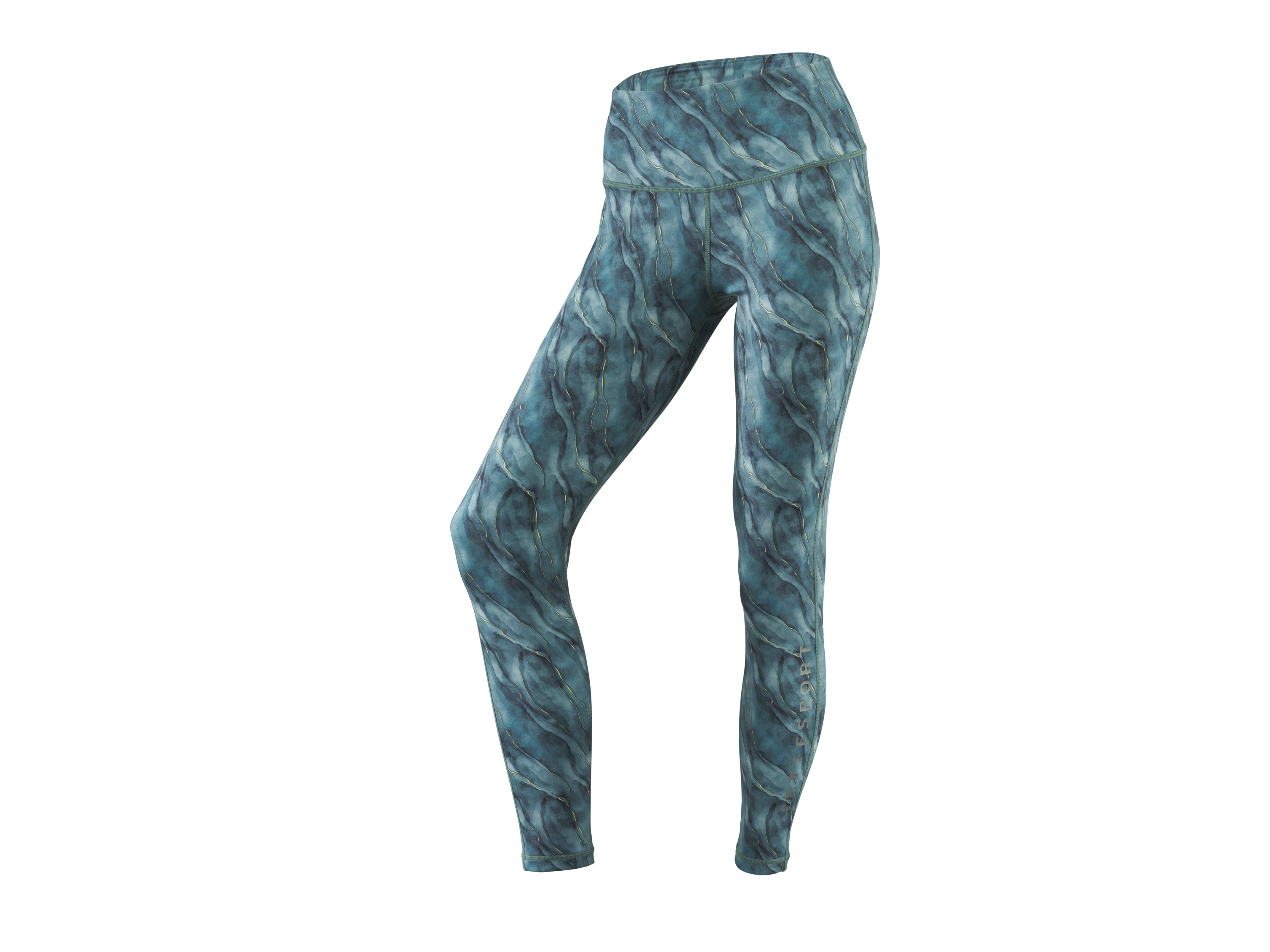 CRIVIT Dames sportlegging (Blauw, patroon, M (40/42))