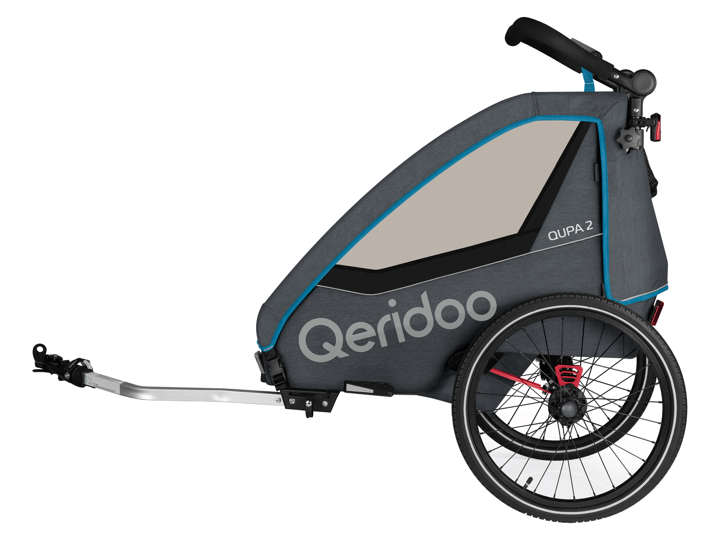 Qeridoo Fietskar QUPA 2 (blauw) afbeelding
