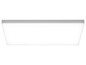 Een witte, rechthoekige LED-plafondlamp.