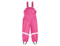 Roze regenbroek met reflecterende details voor kinderen.