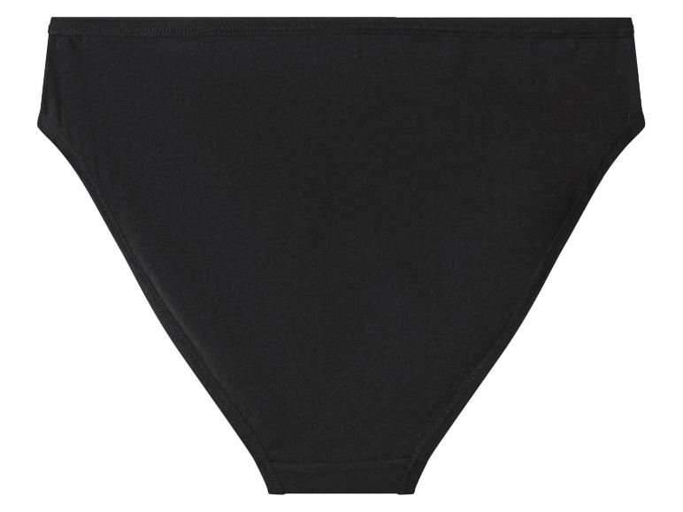 Eenvoudige zwarte slip met hoge taille