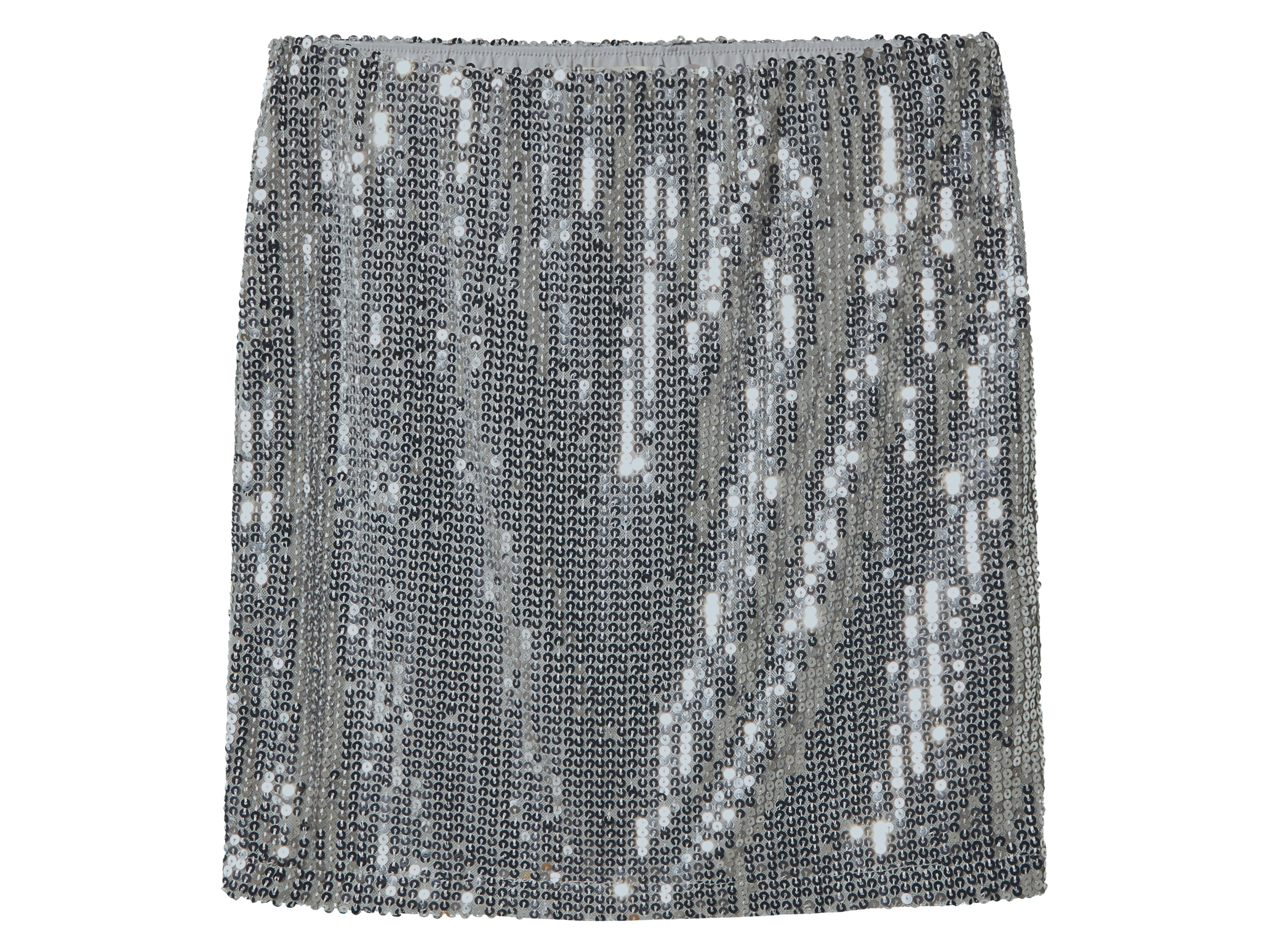 esmara Dames minirok met pailletten (Zilver, XS (32/34)) afbeelding