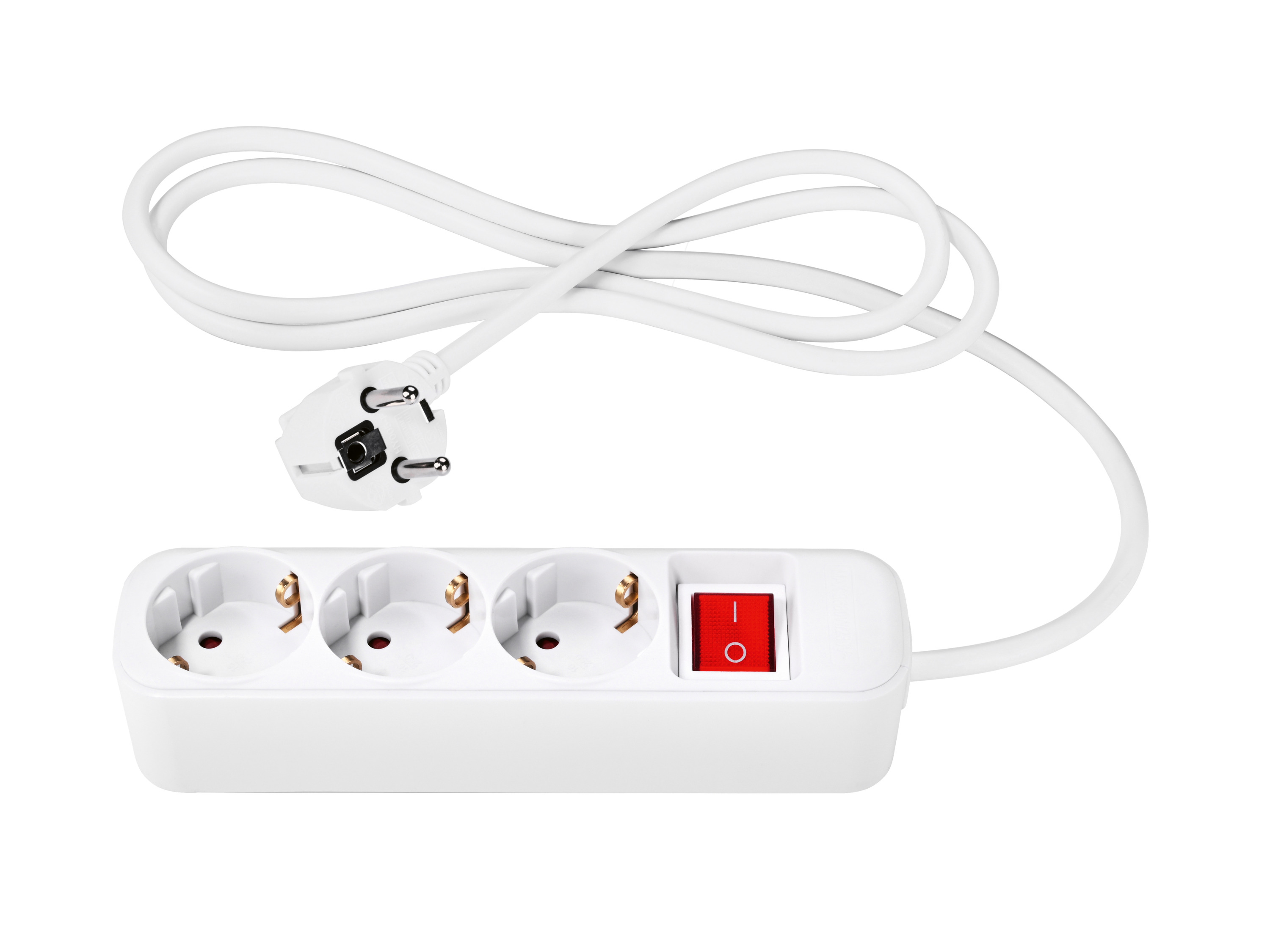 TRONIC Stekkerdoos, 3-voudig (wit)