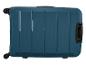 Blauwe koffer met wielen