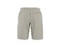 Beige sweatshorts met elastische tailleband en achterzak.