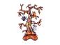 Halloween boomvormige ballon met pompoenen, spoken, spin en uil.