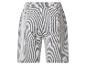 Wit-grijze gestreepte shorts met achterzak