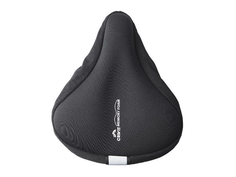 Zwarte Crivit Memory Foam fietszadelhoes