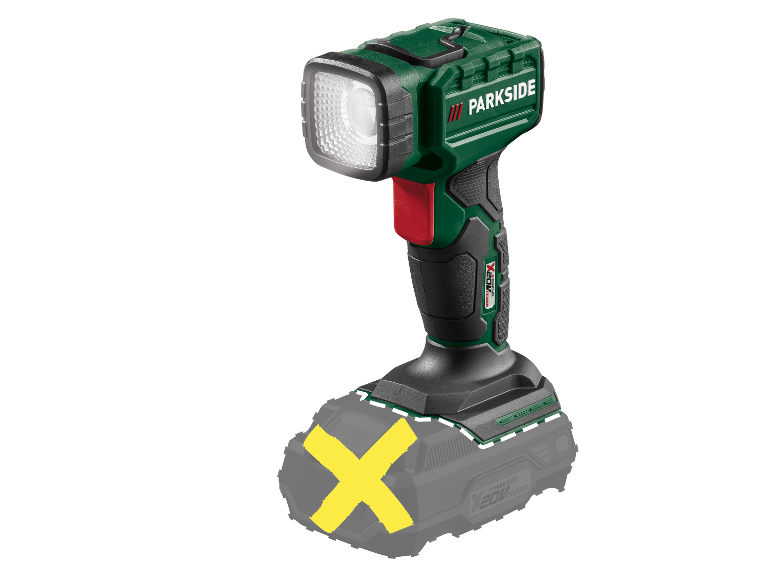Parkside X20V Team oplaadbare werklamp.