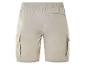 Beige cargoshorts met trekkoord.