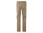 Beige broek met elastische tailleband.