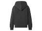 Zwarte hoodie, achteraanzicht