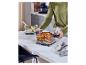 SILVERCREST® glazen heteluchtfriteuse met gebraden kip op tafel.