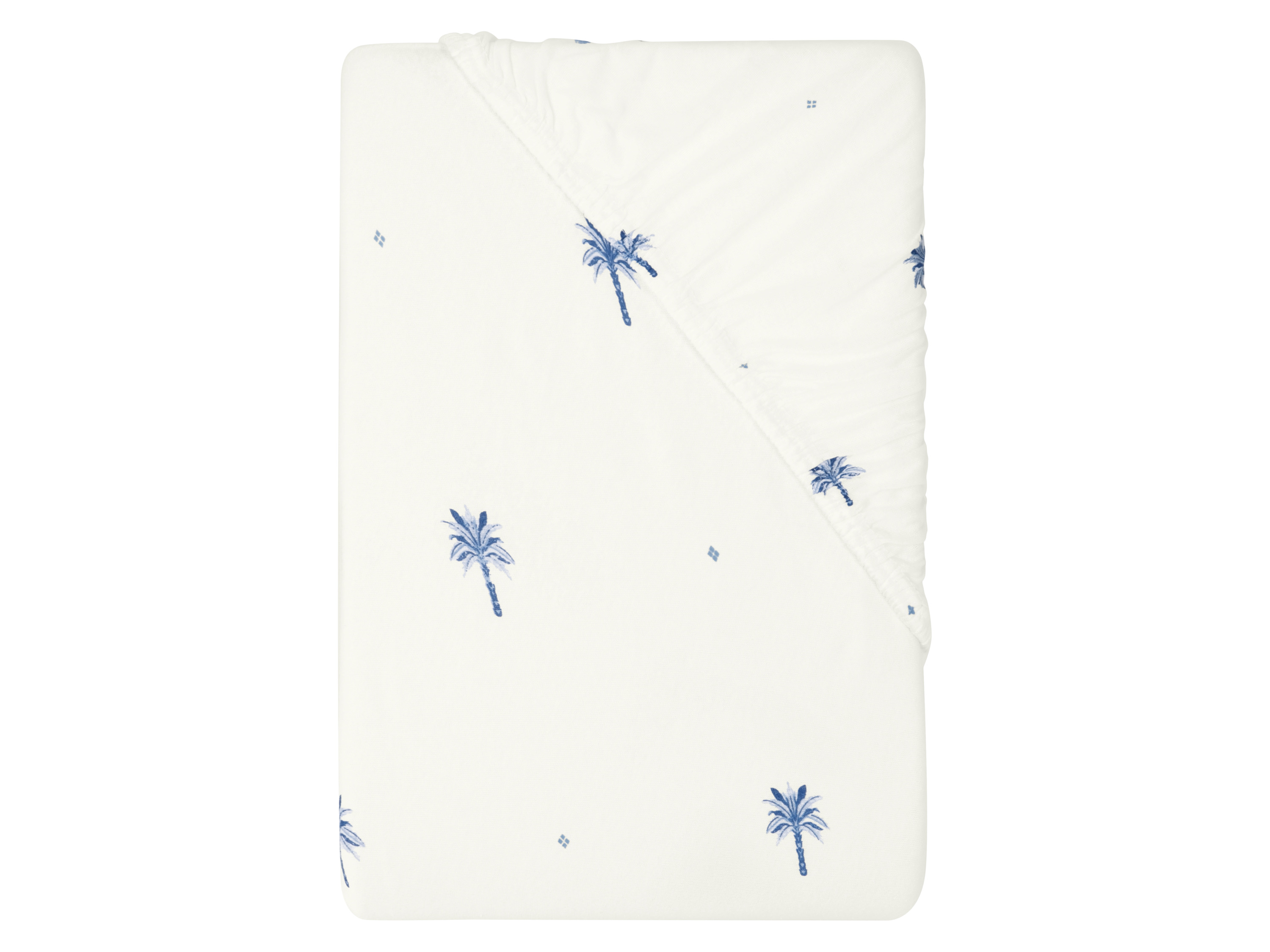 LIVARNO Jersey hoeslaken 140-160 x 200 cm (Palmprint)
