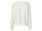 Wit dames sweatshirt met lange mouwen, achterkant