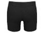 Zwarte herenboxershort met elastische tailleband en reliëflogo.