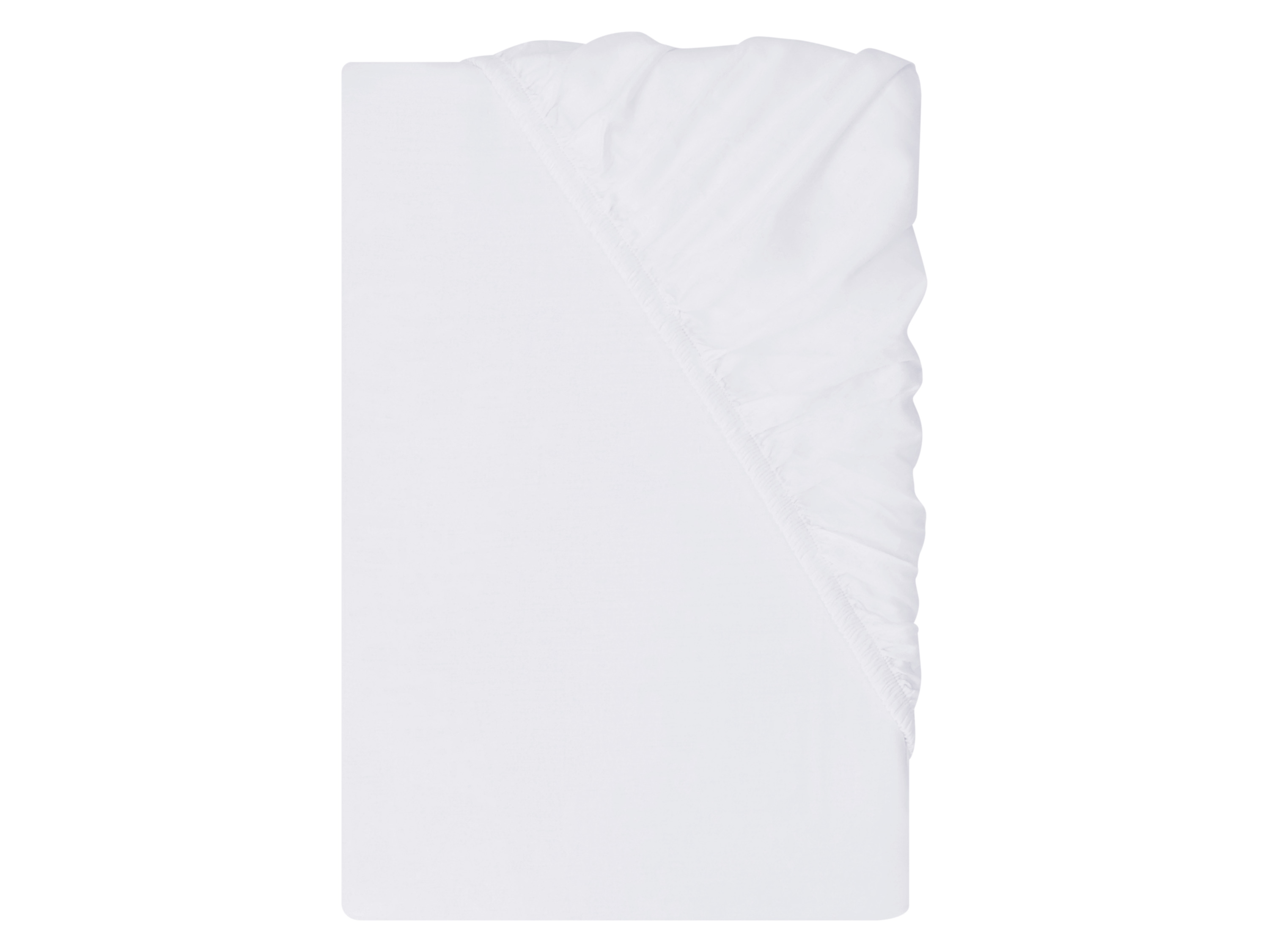 LIVARNO Satijnen hoeslaken 180-200 x 200 cm (Wit)