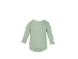 Lichtgroene baby romper met lange mouwen en drukknoopjes