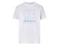 Wit heren T-shirt met lichtblauwe tekst 'CR7 Cristiano Ronaldo Nightwear'.
