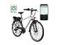 Zündapp Z802 28 inch heren trekking e-bike met Ananda Ride app-weergave.