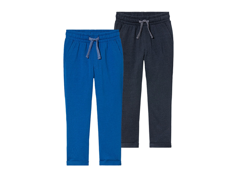 Afbeelding van lupilu 2 peuter broeken (98/104, Donkerblauw/blauw)