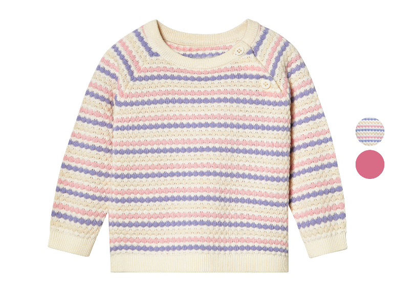 Pastel gestreept kindertrui.