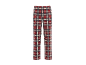 Rode geruite pyjamabroek