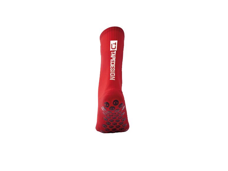 Rode Tapedesign sportsok met antislipnoppen.