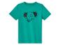 Een groene T-shirt met een olifant erop.