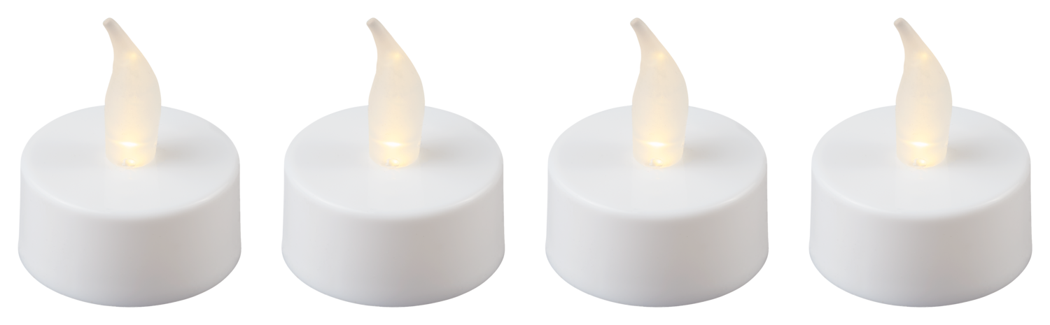 LIVARNO Led-theelichtjes, 4 stuks.