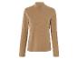 Een beige longsleeve met hoge hals.