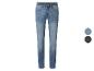 Heren straight fit jeans in lichtblauw, met blauwe en donkergrijze kleuropties.