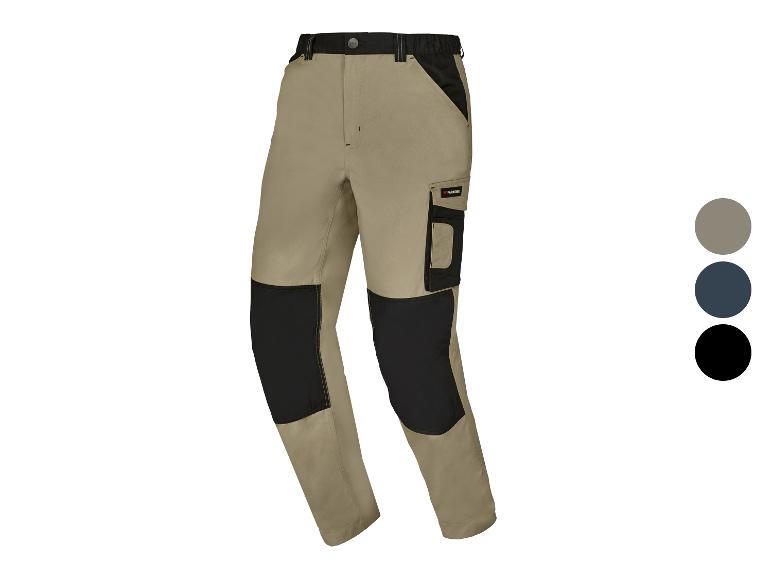 Parkside werkkleding broek in beige en zwart.