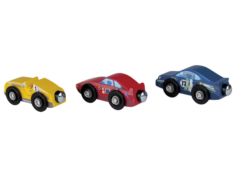 Ga naar volledige schermweergave: Playtive Houten voertuigen-set, 3 delig - afbeelding 2