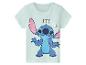 Lichtblauw kinder-T-shirt met Stitch-print en de tekst 