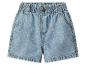 Kinderjeansshort met elastische tailleband en zakken.