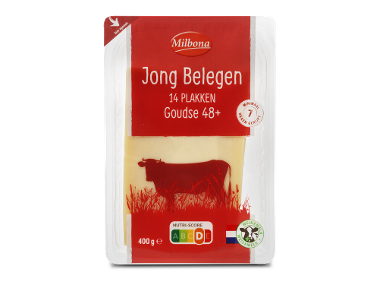 MILBONA Jong belegen plakken Goudse 48+ kaas