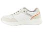 Witte sneakers met oranje details